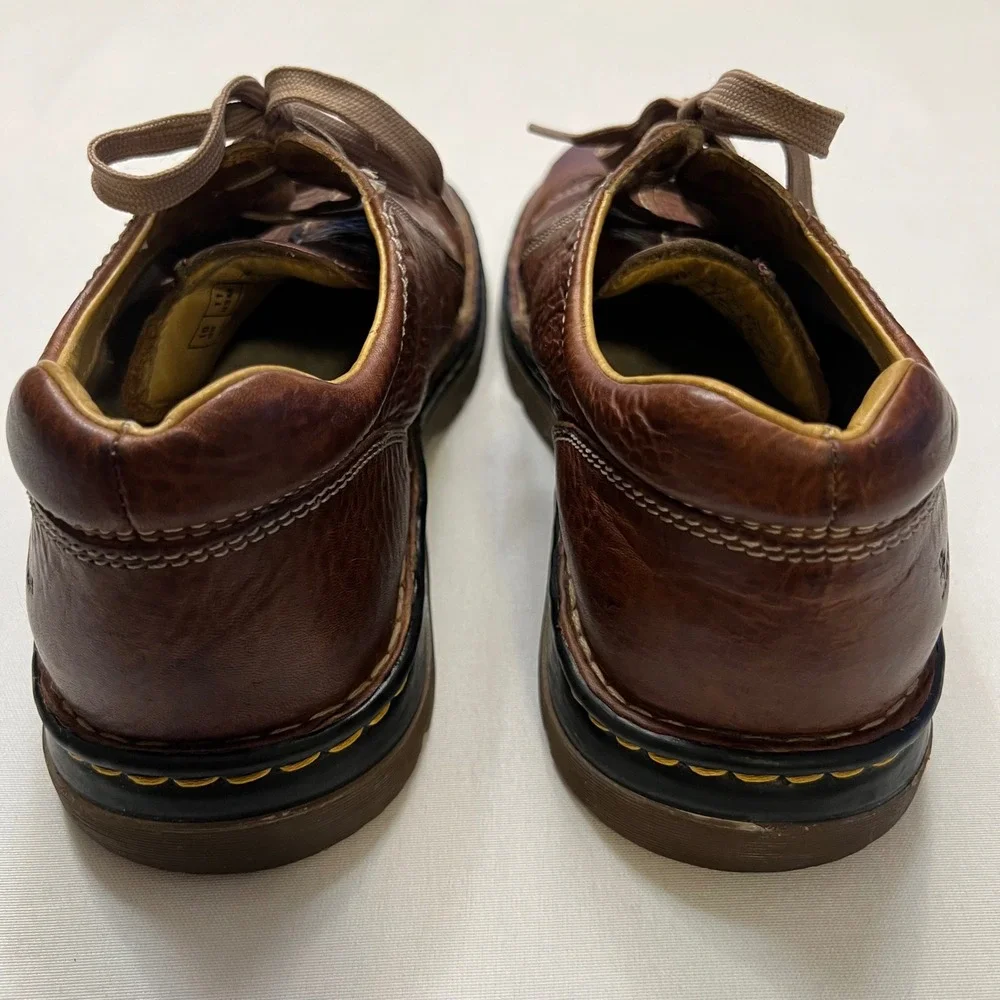 Dr. Martens Y2K Brown Leather Lace‎ Up Chunky Sole Oxford Shoes Men's Size 11